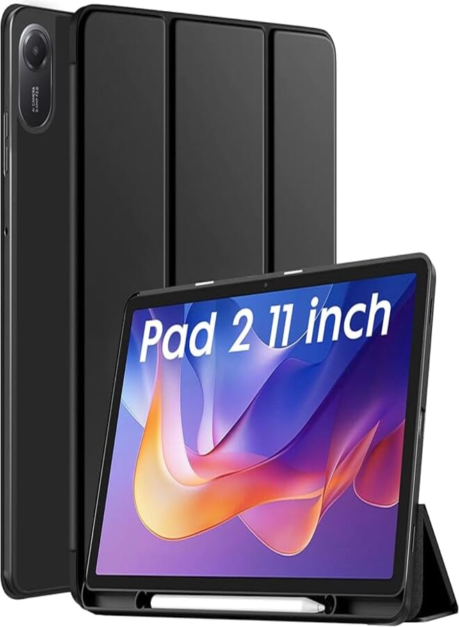 Robustrion Cover for Redmi Pad 2 11 inch Cover Case with [Pencil Holder], Trifold Flip Stand Cover Case for Redmi Pad 2 Cover 11 inch Tablet [Auto Sleep/Wake Support] - Black